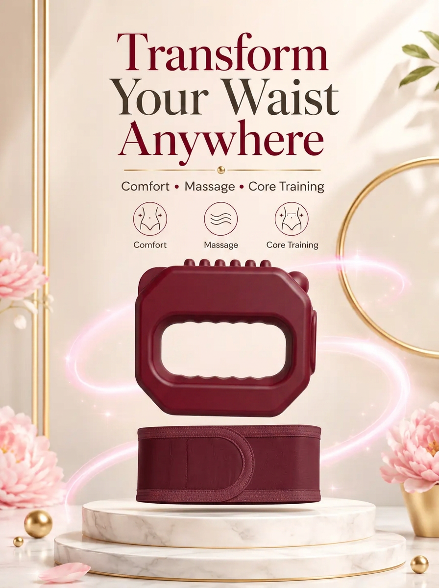 Transform your waist anywhere — comfort, massage and core training